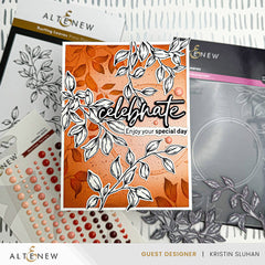 Die & Stencil & Embossing Folder & Betterpress Plate Bundle Rustling Leaves