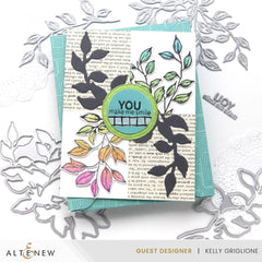 Die & Stencil & Embossing Folder & Betterpress Plate Bundle Rustling Leaves