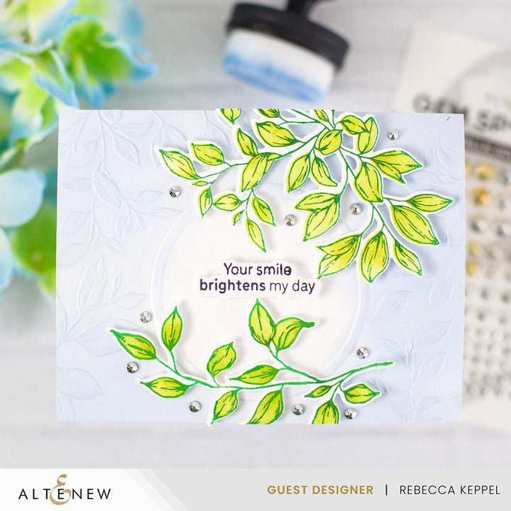 Die & Stencil & Embossing Folder & Betterpress Plate Bundle Rustling Leaves
