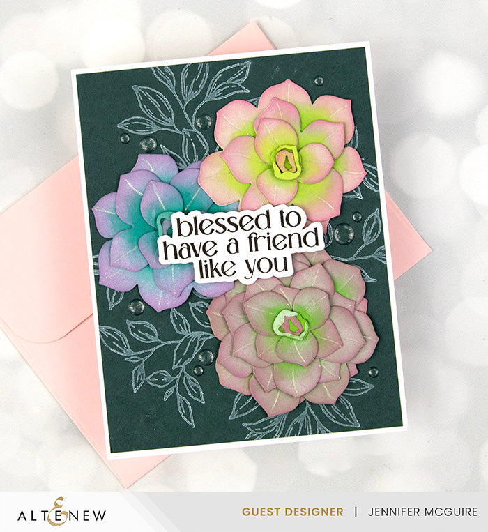 Die & Stencil & Embossing Folder & Betterpress Plate Bundle Rustling Leaves