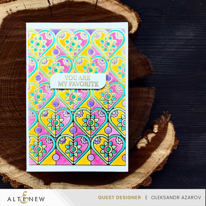 Die & Stencil & Hot Foil Plate Bundle Dainty Hearts