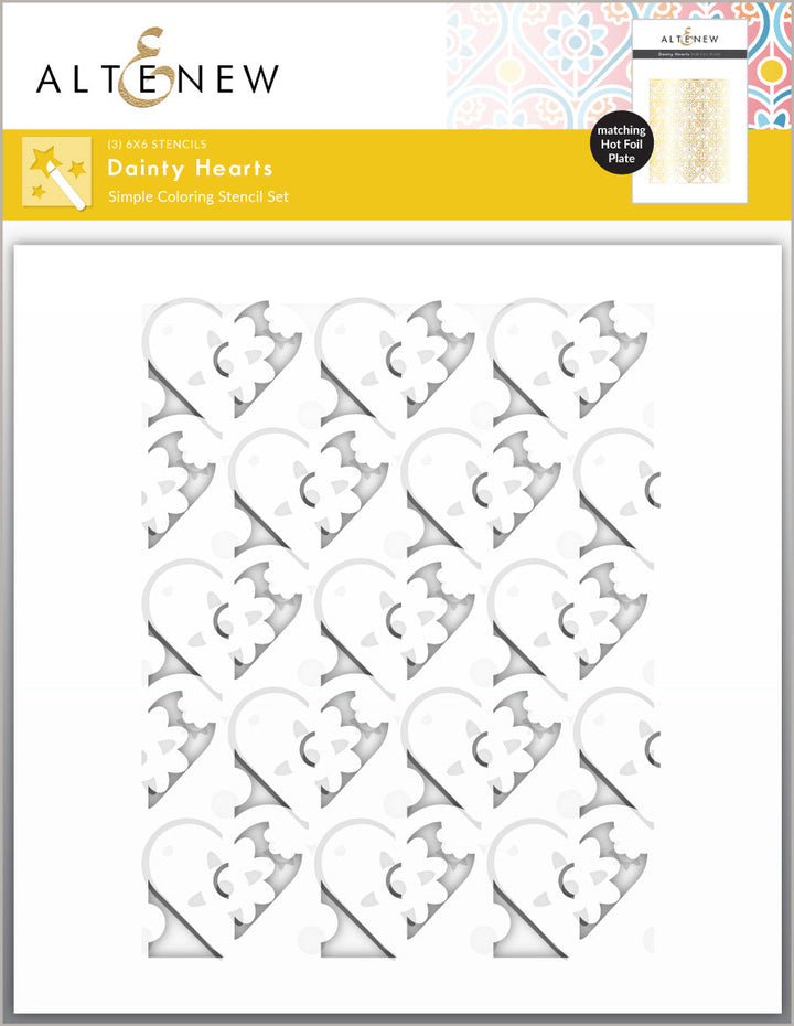 Die & Stencil & Hot Foil Plate Bundle Dear Heart