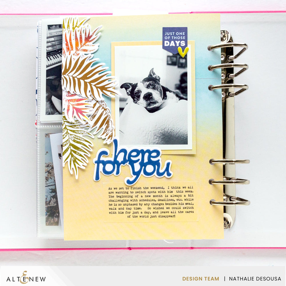 Die & Stencil & Hot Foil Plate Bundle Delicate Palms