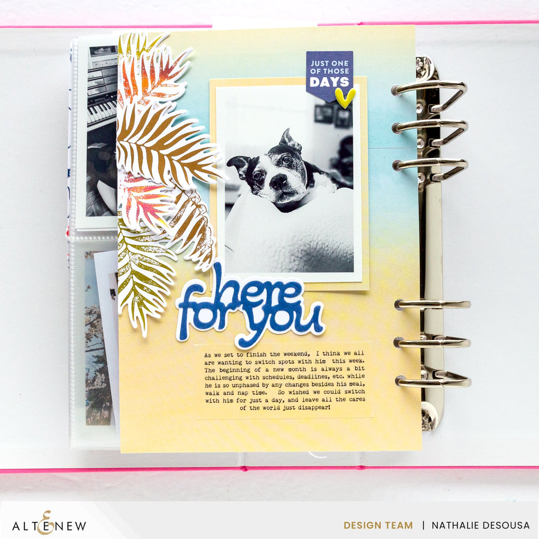 Die & Stencil & Hot Foil Plate Bundle Delicate Palms