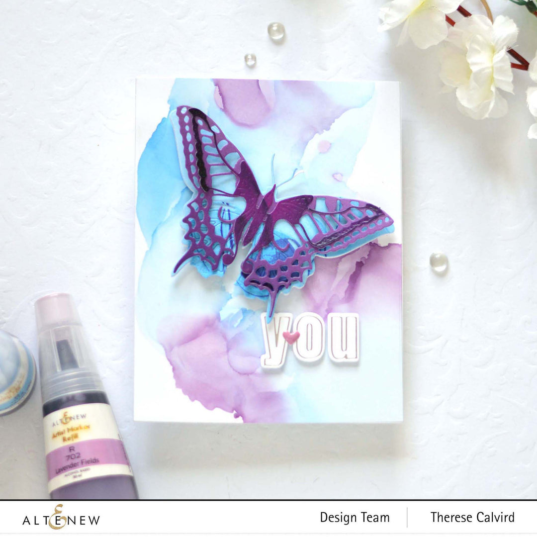 Die & Stencil & Hot Foil Plate Bundle Essential Alpha