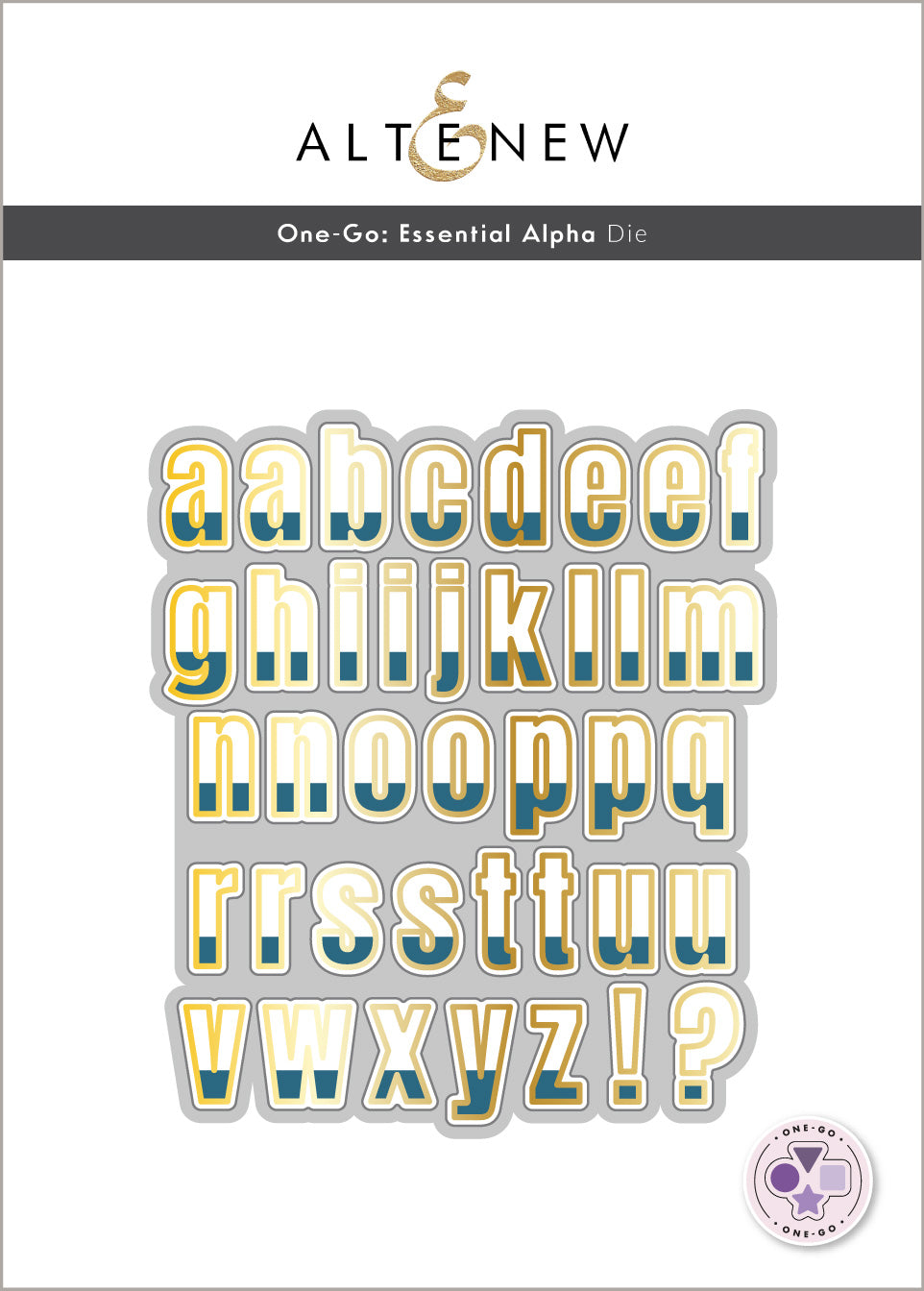 Die & Stencil & Hot Foil Plate Bundle Essential Alpha