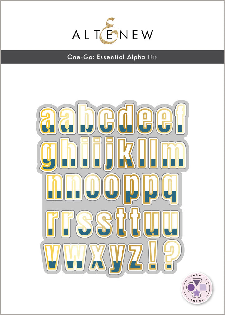 Die & Stencil & Hot Foil Plate Bundle Essential Alpha