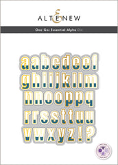 Die & Stencil & Hot Foil Plate Bundle Essential Alpha
