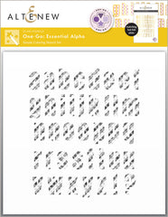 Die & Stencil & Hot Foil Plate Bundle Essential Alpha