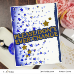 Die & Stencil & Hot Foil Plate Bundle Falling Stars