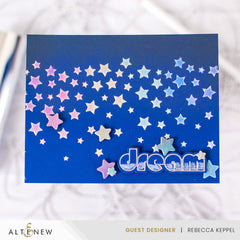 Die & Stencil & Hot Foil Plate Bundle Falling Stars
