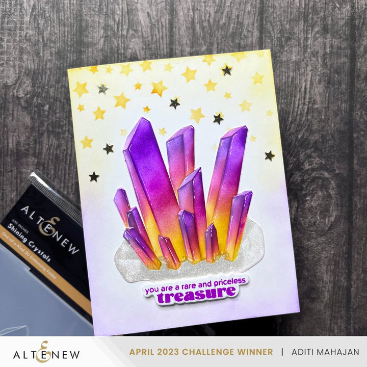 Die & Stencil & Hot Foil Plate Bundle Falling Stars