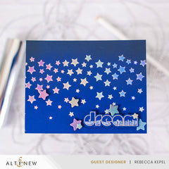 Die & Stencil & Hot Foil Plate Bundle Falling Stars
