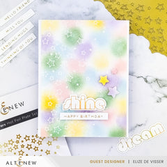 Die & Stencil & Hot Foil Plate Bundle Falling Stars