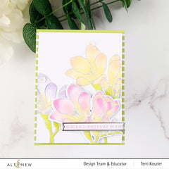 Die & Stencil & Hot Foil Plate Bundle Freesia