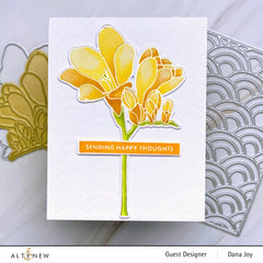 Die & Stencil & Hot Foil Plate Bundle Freesia