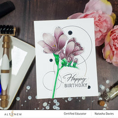 Die & Stencil & Hot Foil Plate Bundle Freesia