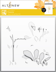 Die & Stencil & Hot Foil Plate Bundle Freesia