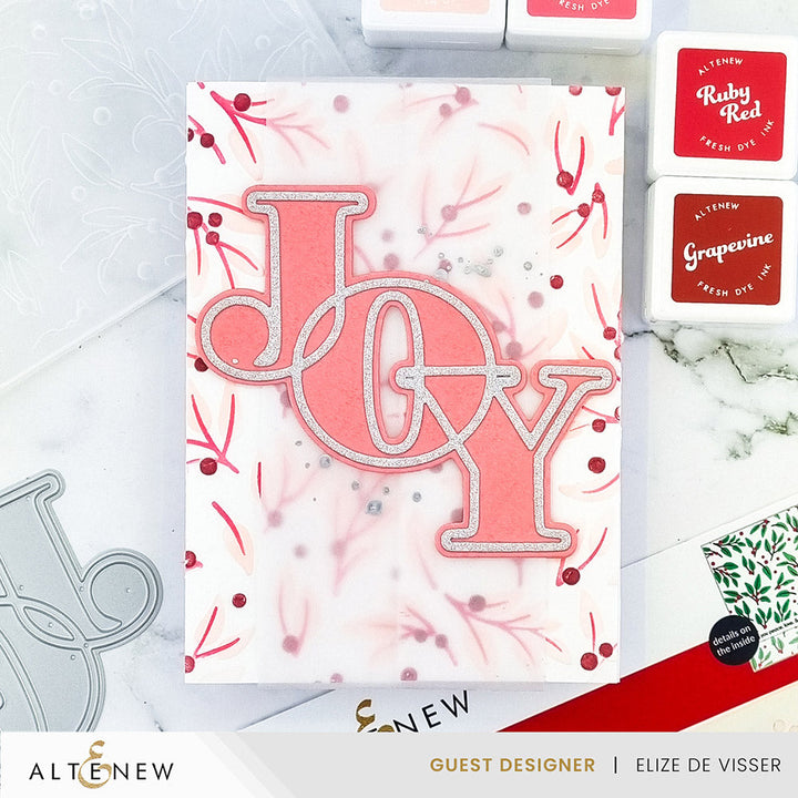 Die & Stencil & Hot Foil Plate Bundle Joy