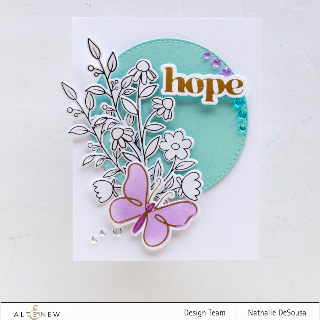 Die & Stencil & Hot Foil Plate Bundle Shimmery Butterflies