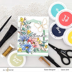 Die & Stencil & Hot Foil Plate Bundle Shimmery Butterflies
