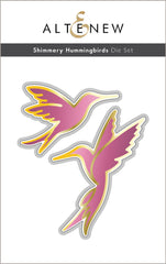 Die & Stencil & Hot Foil Plate Bundle Shimmery Hummingbirds