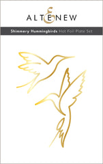 Die & Stencil & Hot Foil Plate Bundle Shimmery Hummingbirds