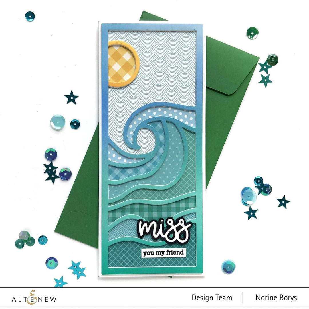 Dies Abstract Seascape Slim Cover Die