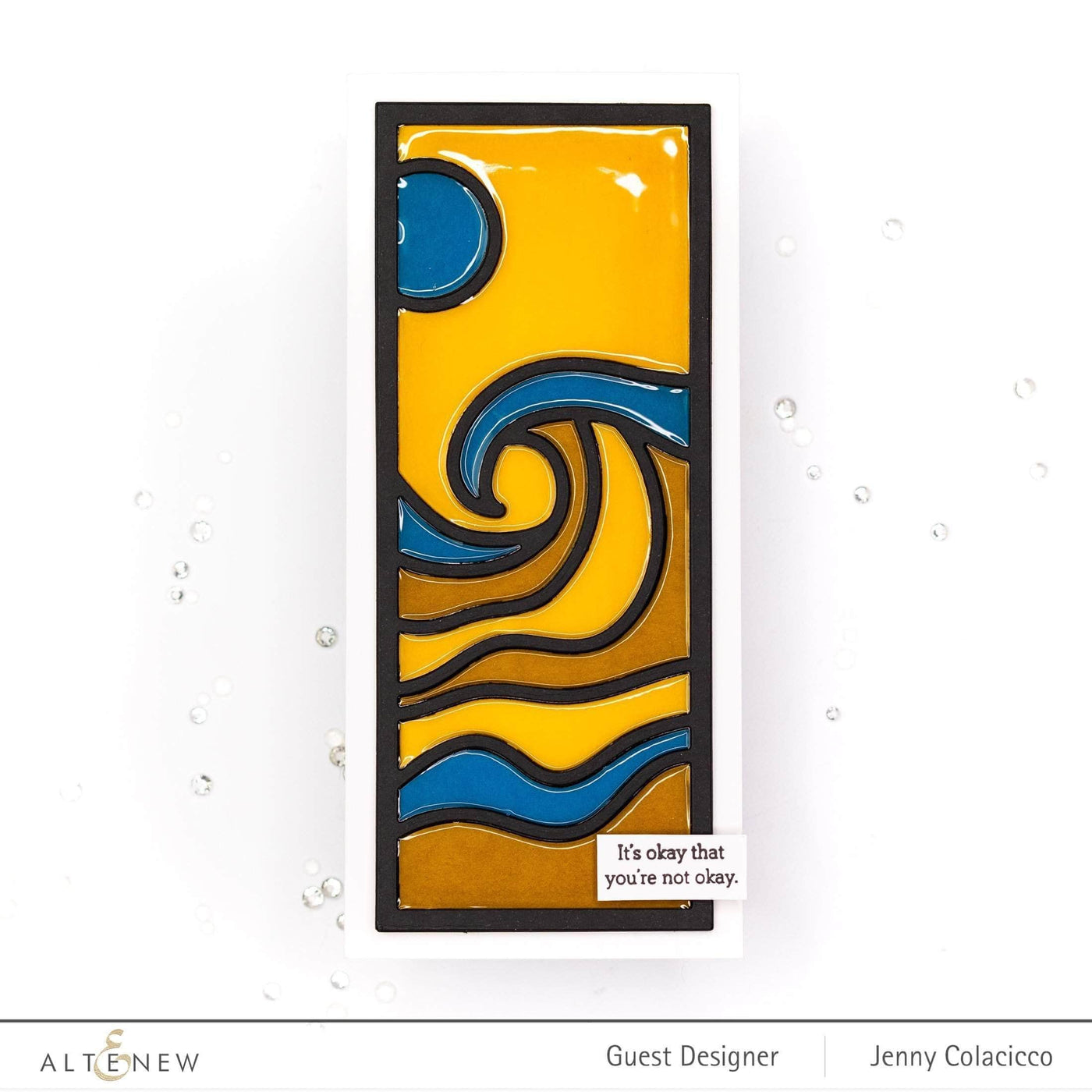 Dies Abstract Seascape Slim Cover Die