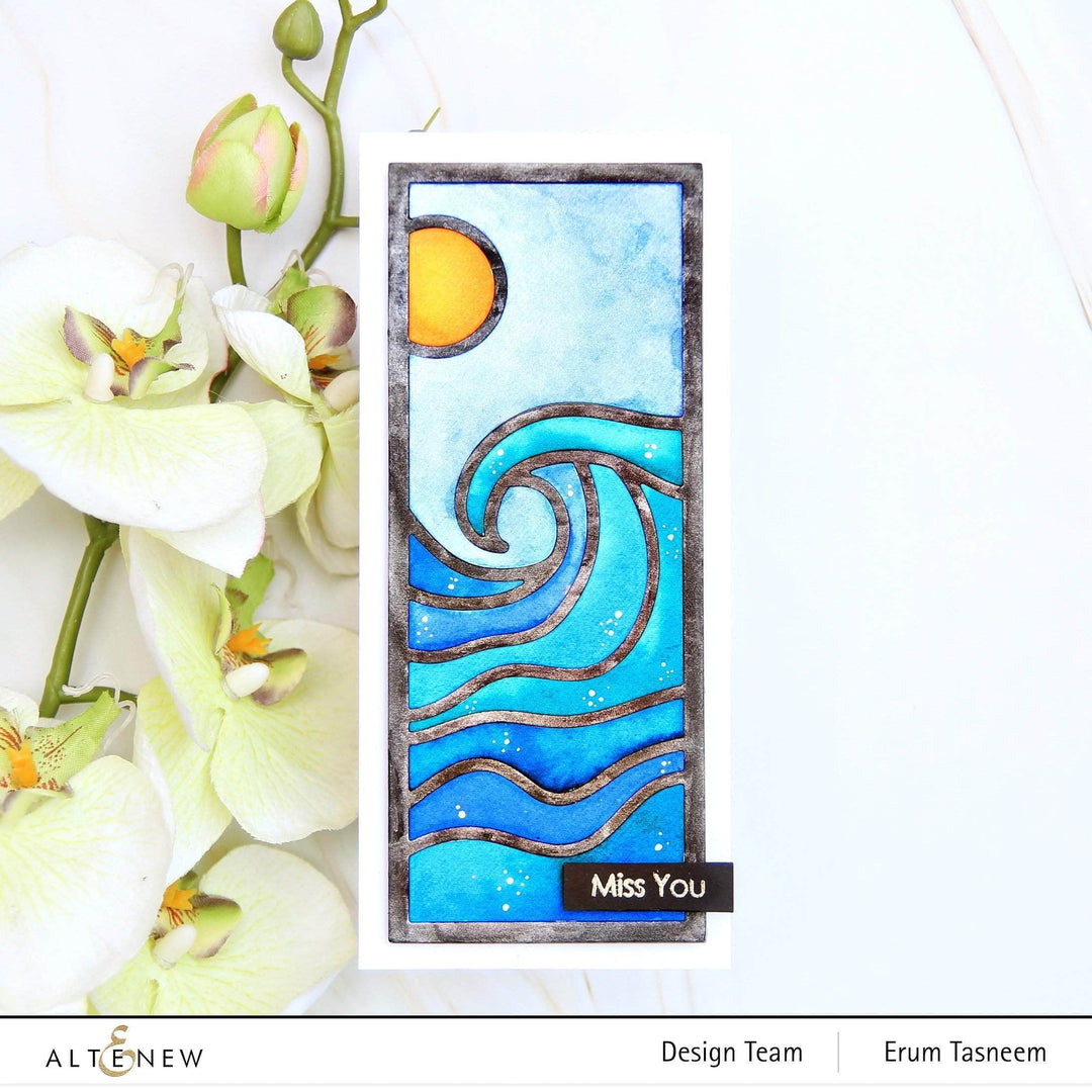 Dies Abstract Seascape Slim Cover Die
