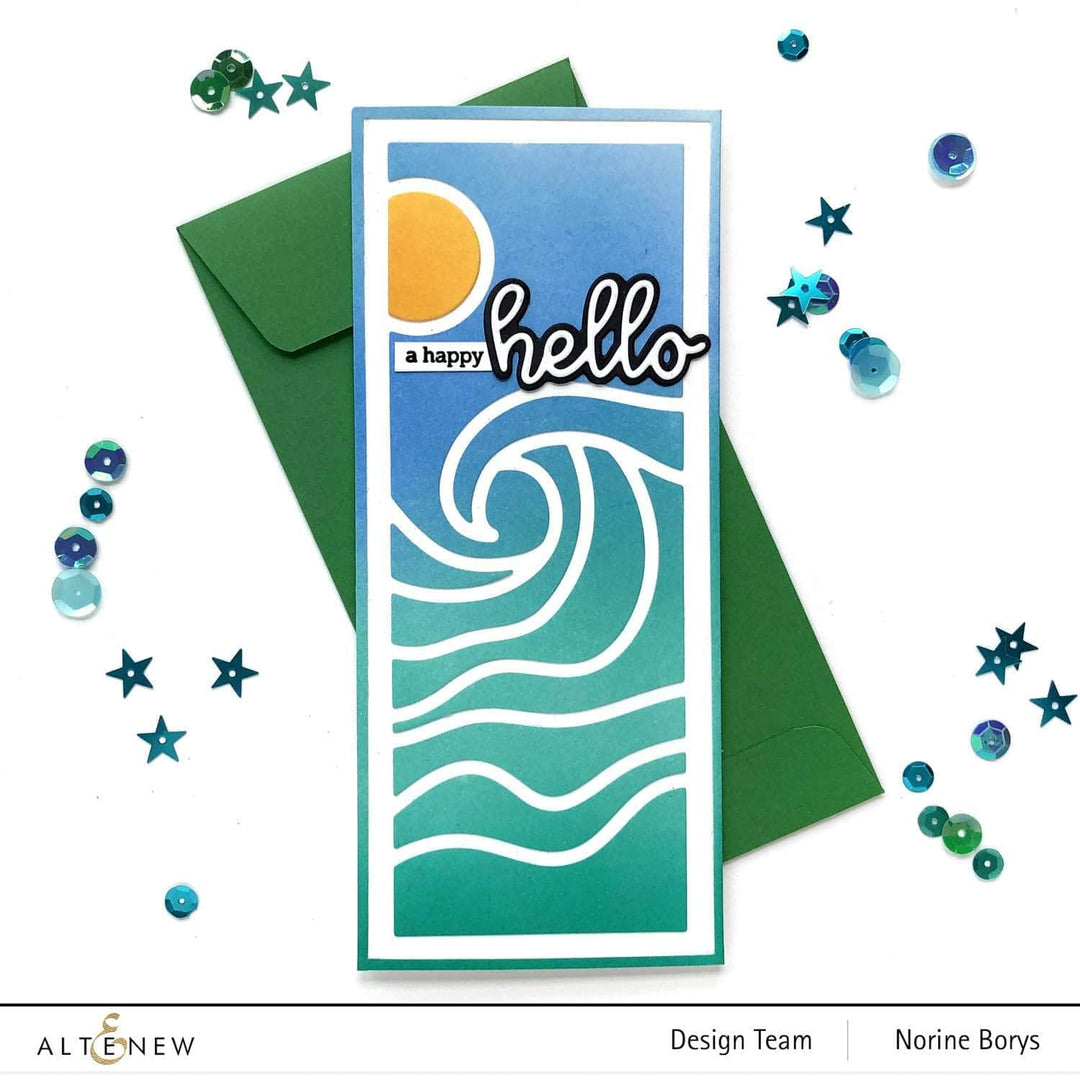 Dies Abstract Seascape Slim Cover Die