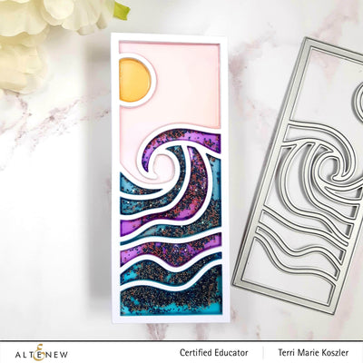 Dies Abstract Seascape Slim Cover Die