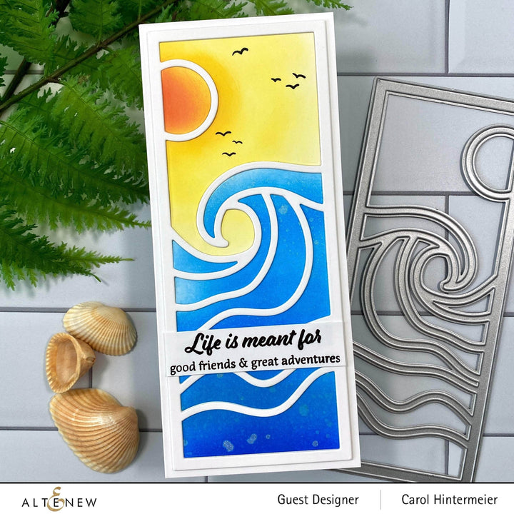 Dies Abstract Seascape Slim Cover Die