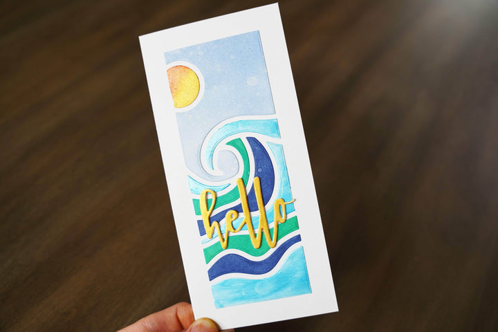 Dies Abstract Seascape Slim Cover Die