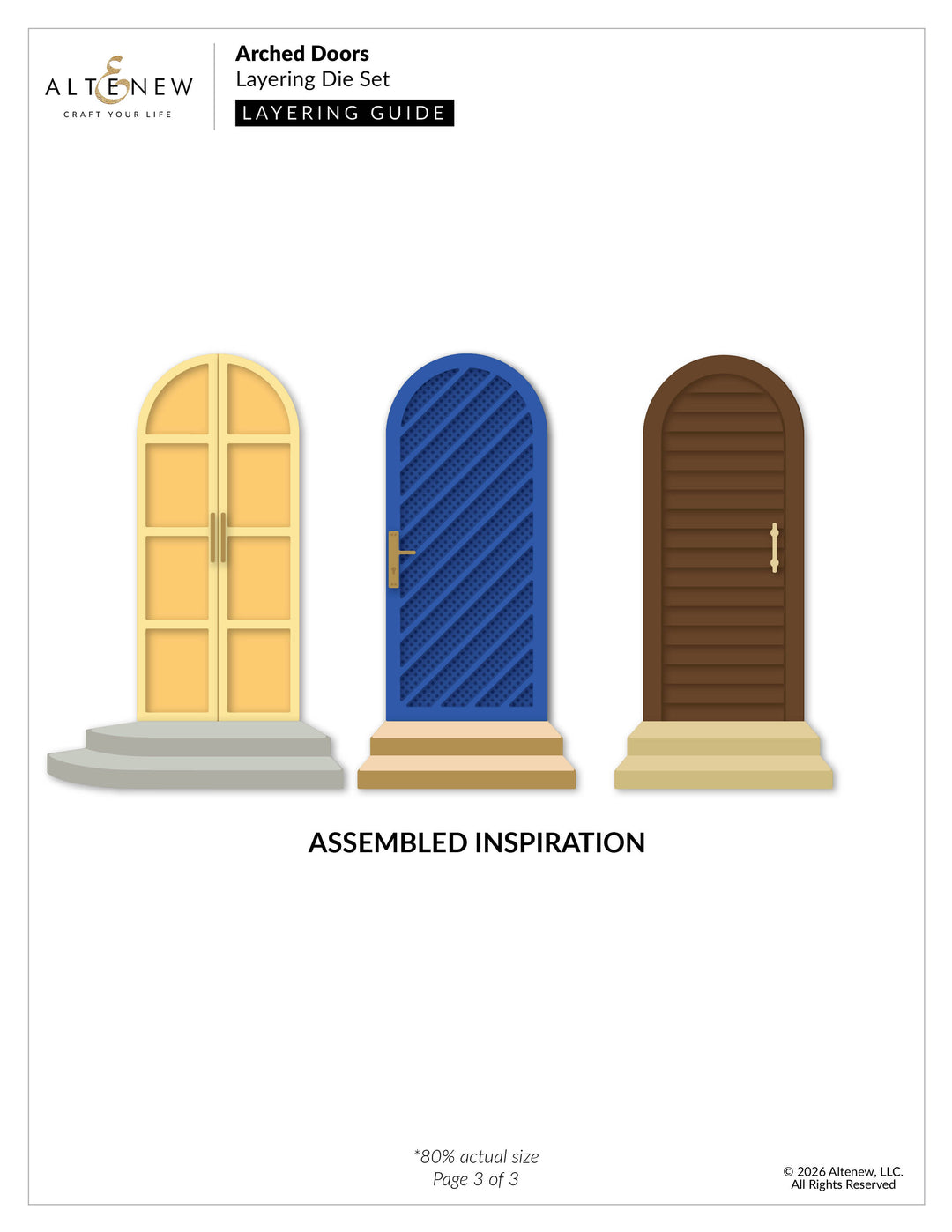 Dies Arched Doors Layering Die Set