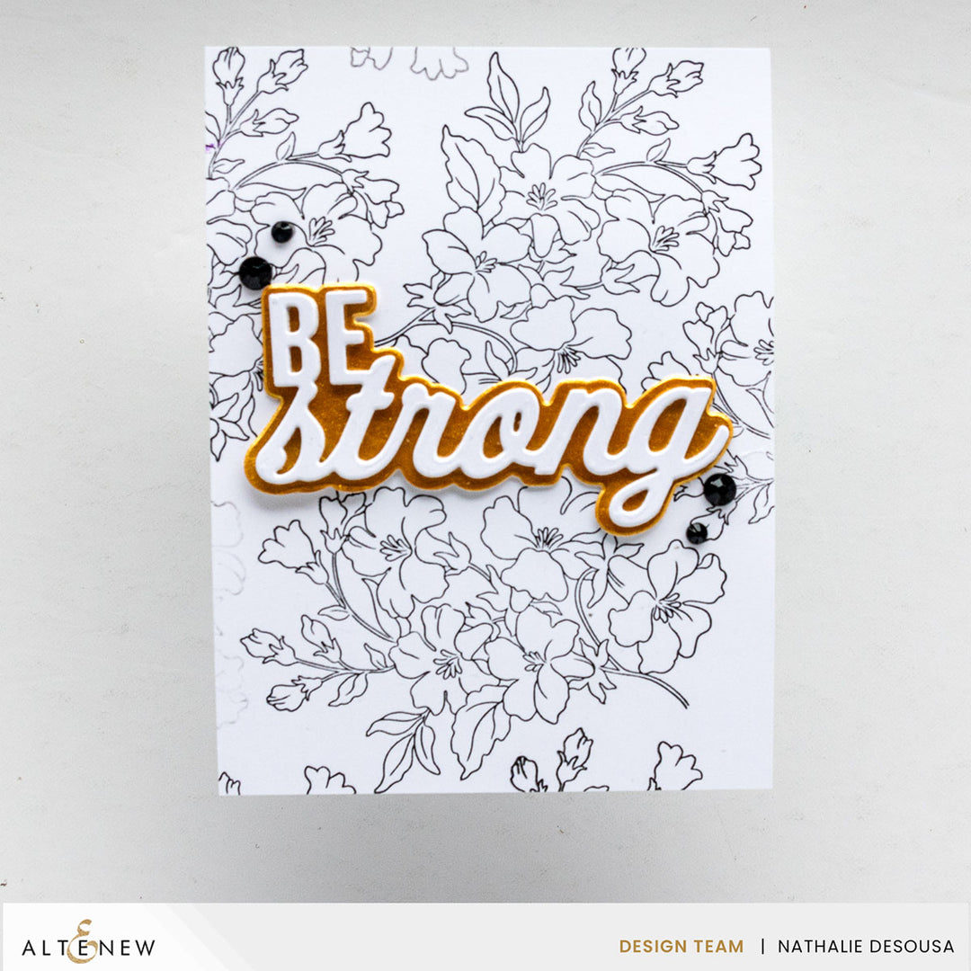 Dies Be Strong Word Die Set