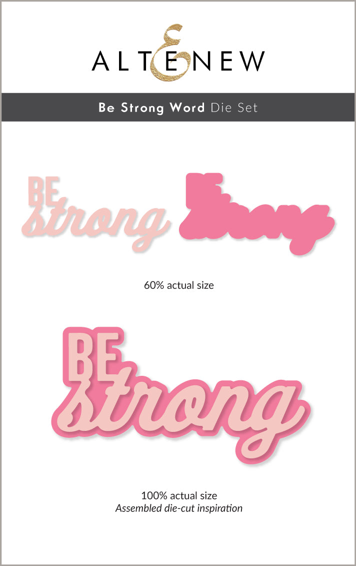 Dies Be Strong Word Die Set