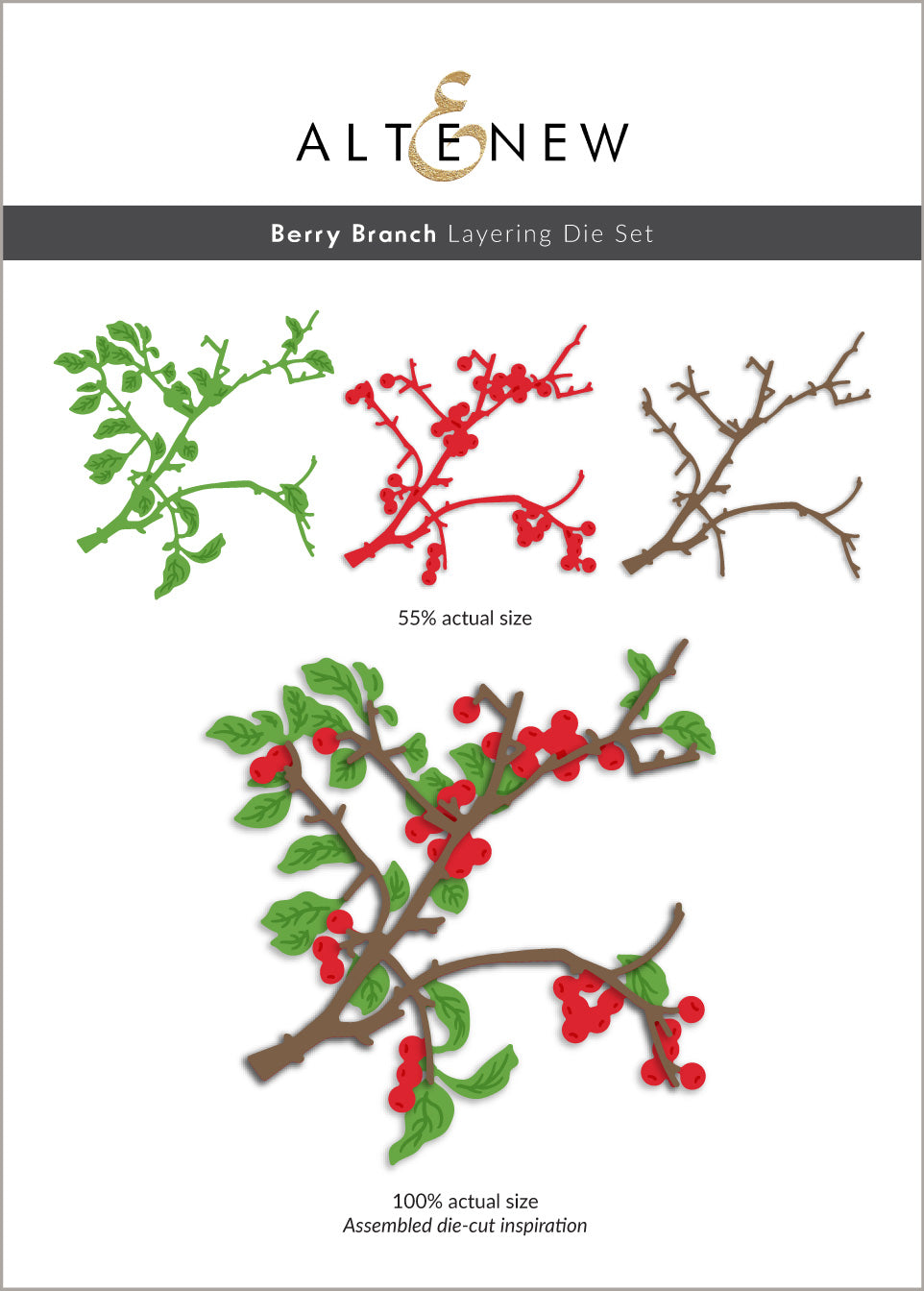 Dies Berry Branch Layering Die Set