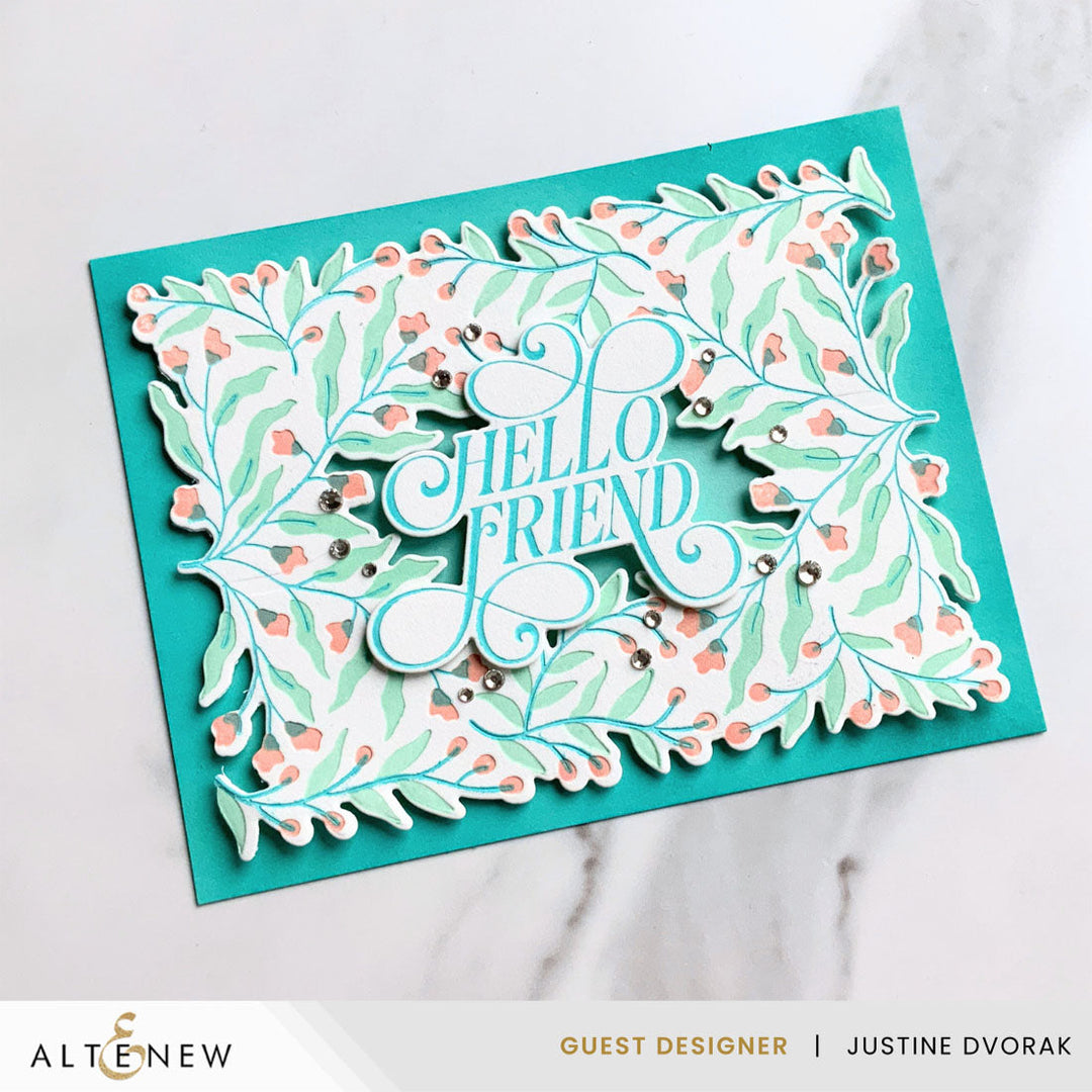 Dies & Betterpress Plate Bundle Flowering Hedge