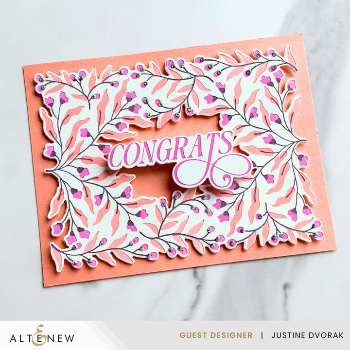 Dies & Betterpress Plate Bundle Flowering Hedge