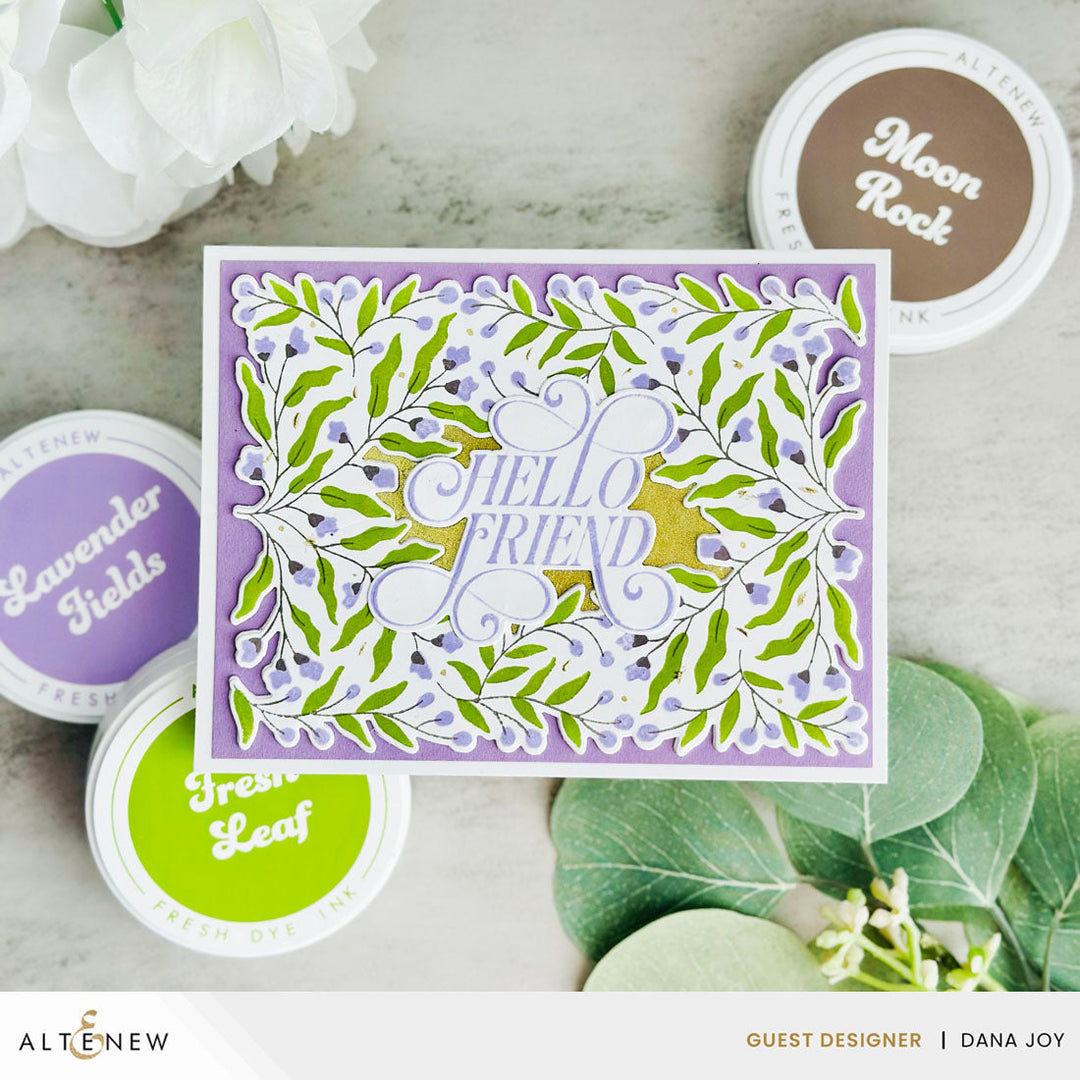 Dies & Betterpress Plate Bundle Flowering Hedge