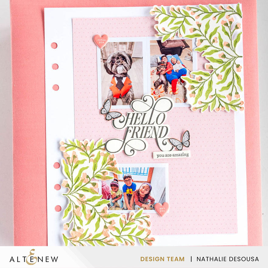 Dies & Betterpress Plate Bundle Flowering Hedge