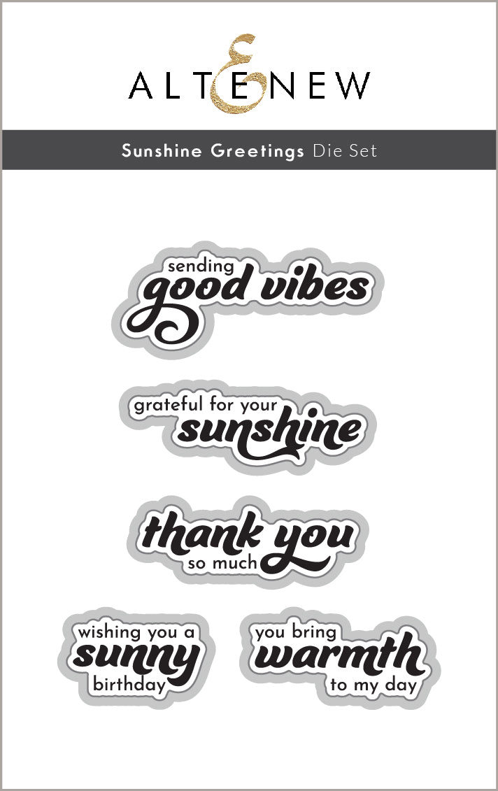 Dies & Betterpress Plate Bundle Sunshine Greetings