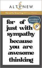 Dies & Betterpress Plate Bundle Versatile Greetings 3 Comfort Edition