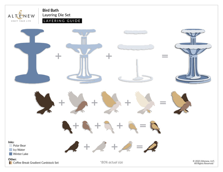 Dies Bird Bath Layering Die Set