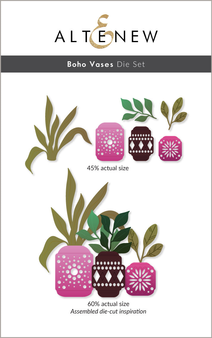 Dies Boho Vases Die Set