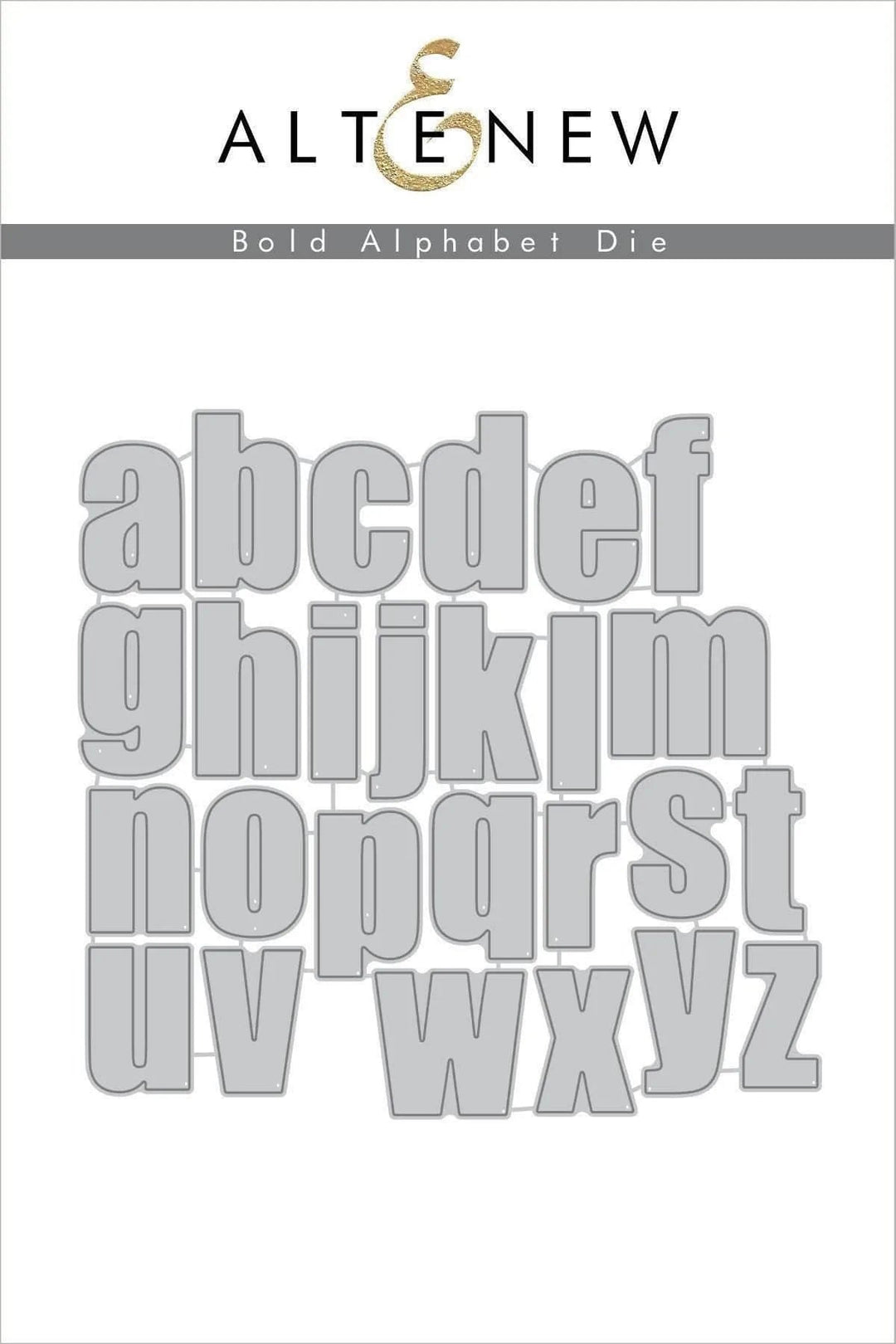 Dies Bold Alphabet Die Set