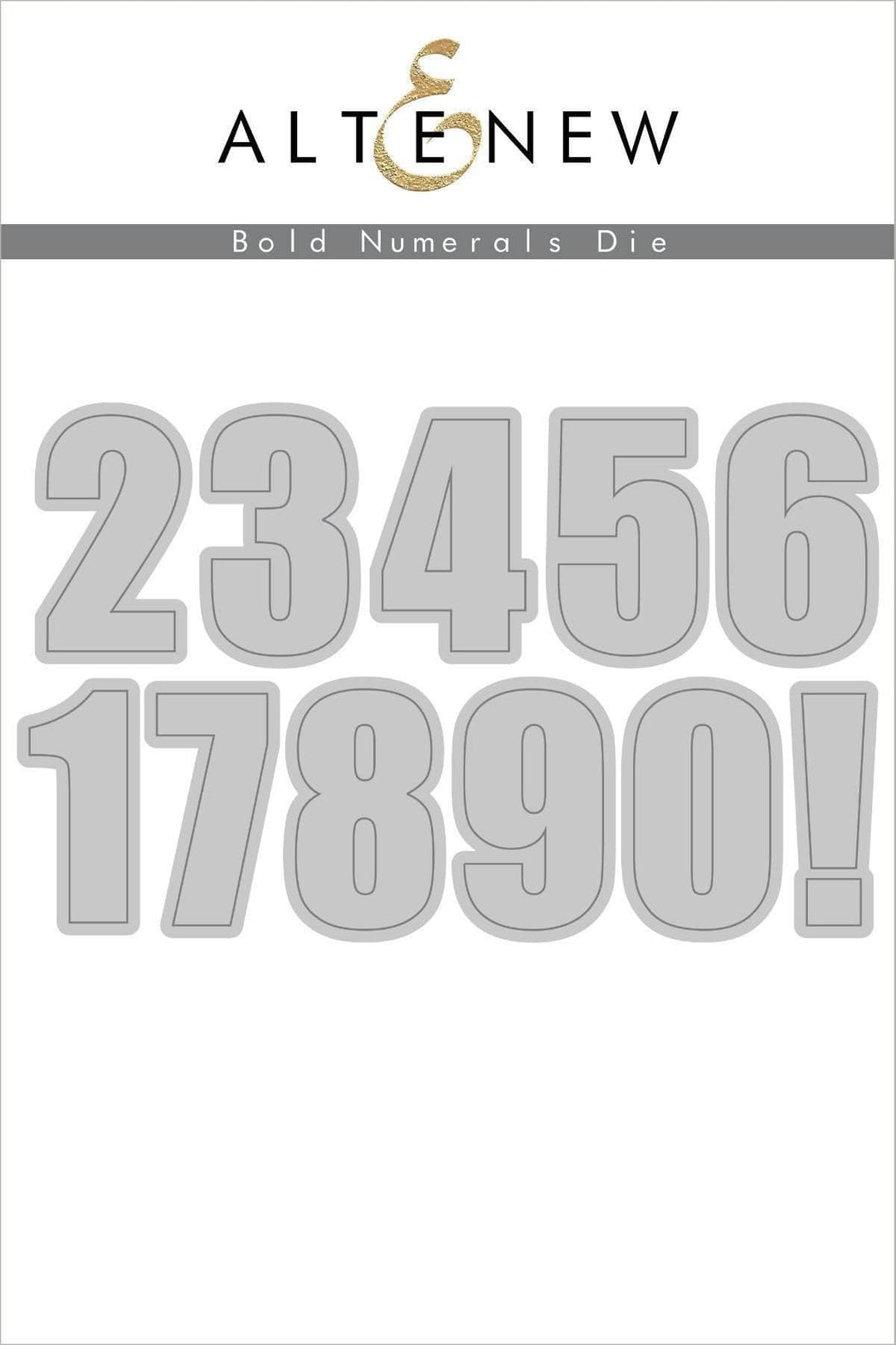 Dies Bold Numerals Die Set
