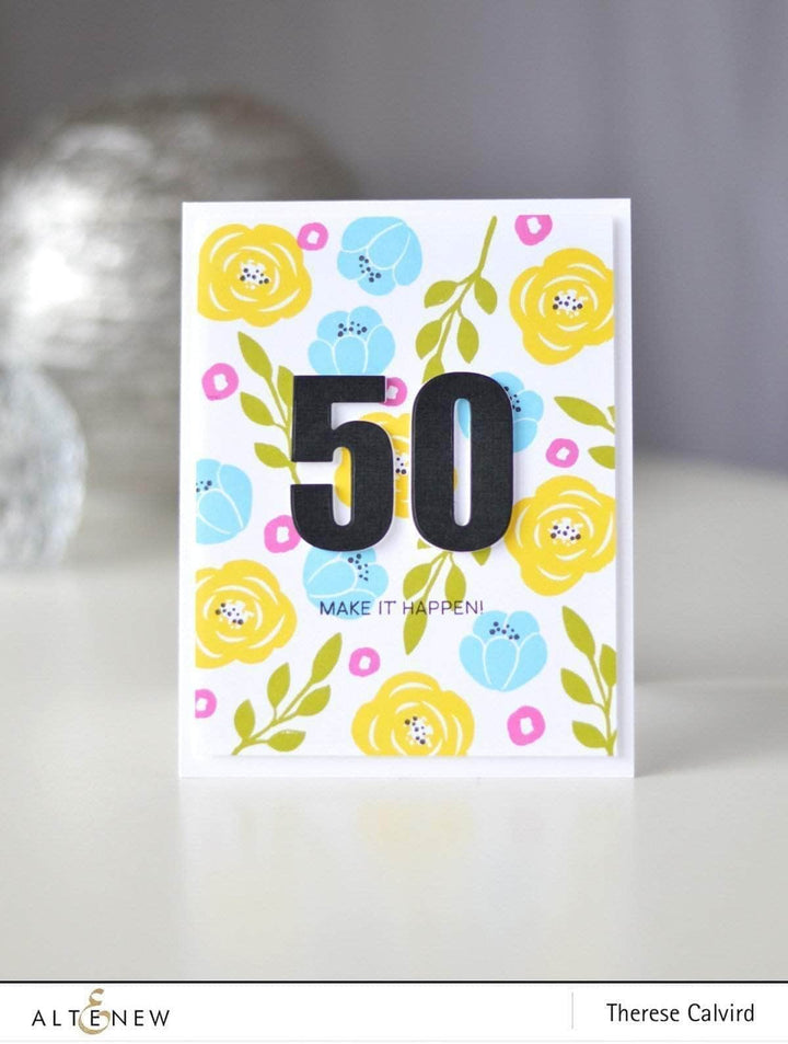 Dies Bold Numerals Die Set