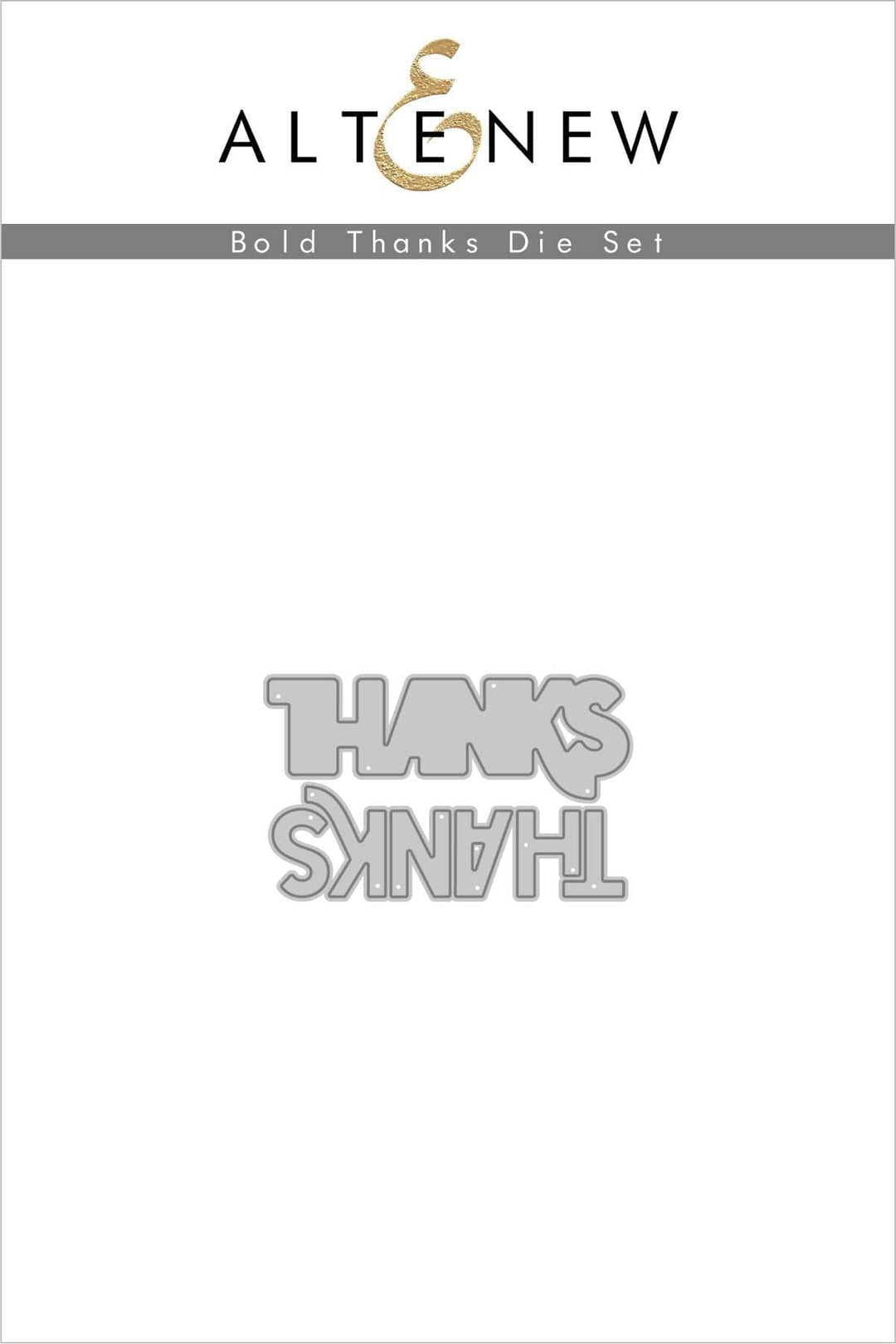 Dies Bold Thanks Die Set